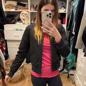 lululemon athletica Black Bomber Jacket